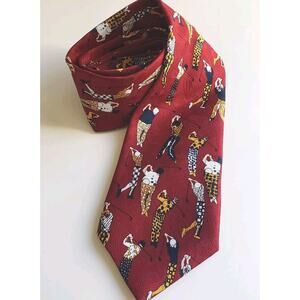 Sky Bend Country Club Golf Mens Polyester Necktie 58" Retro Vintage Golfers